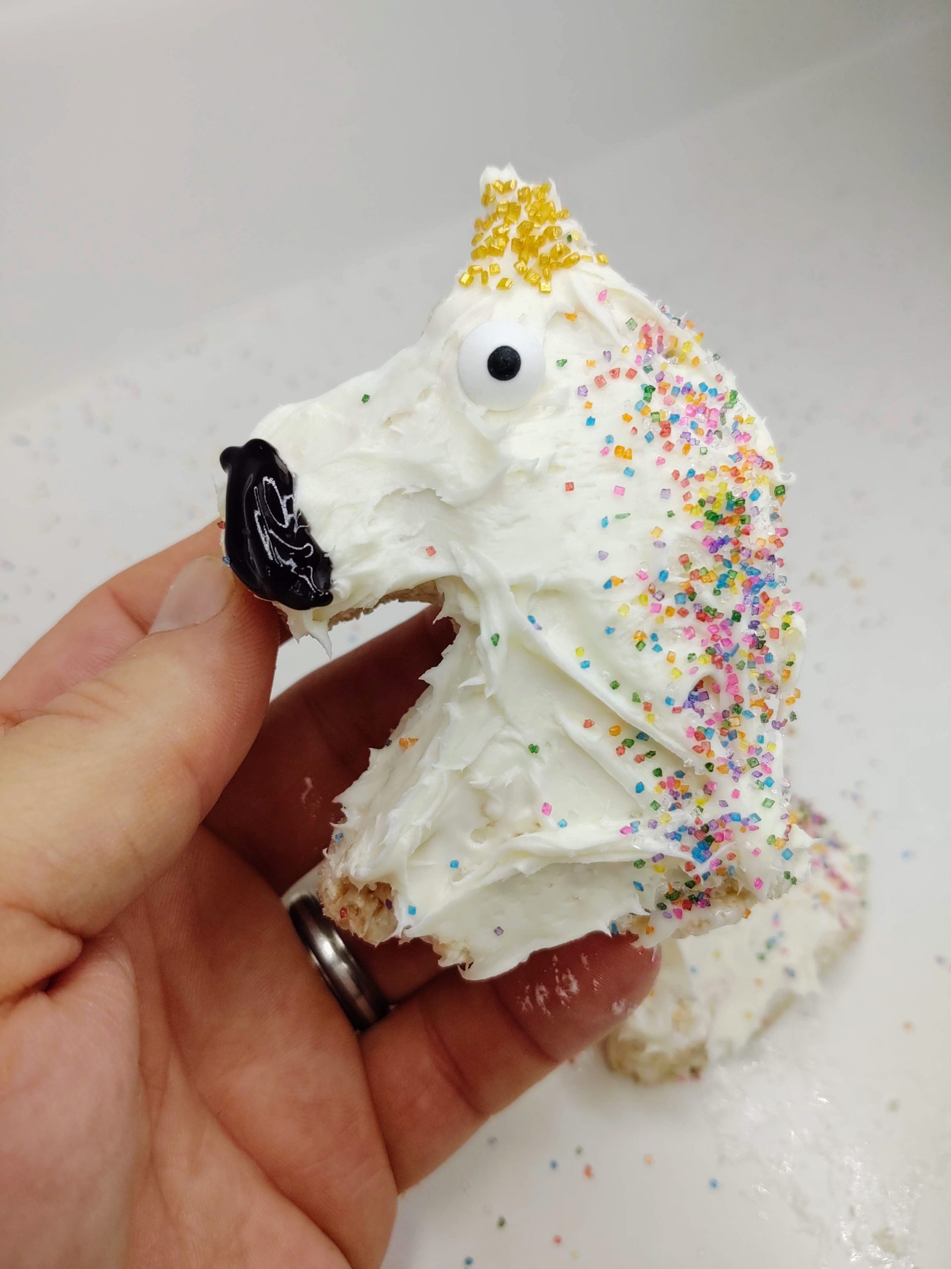 unicorn rice krispie treats