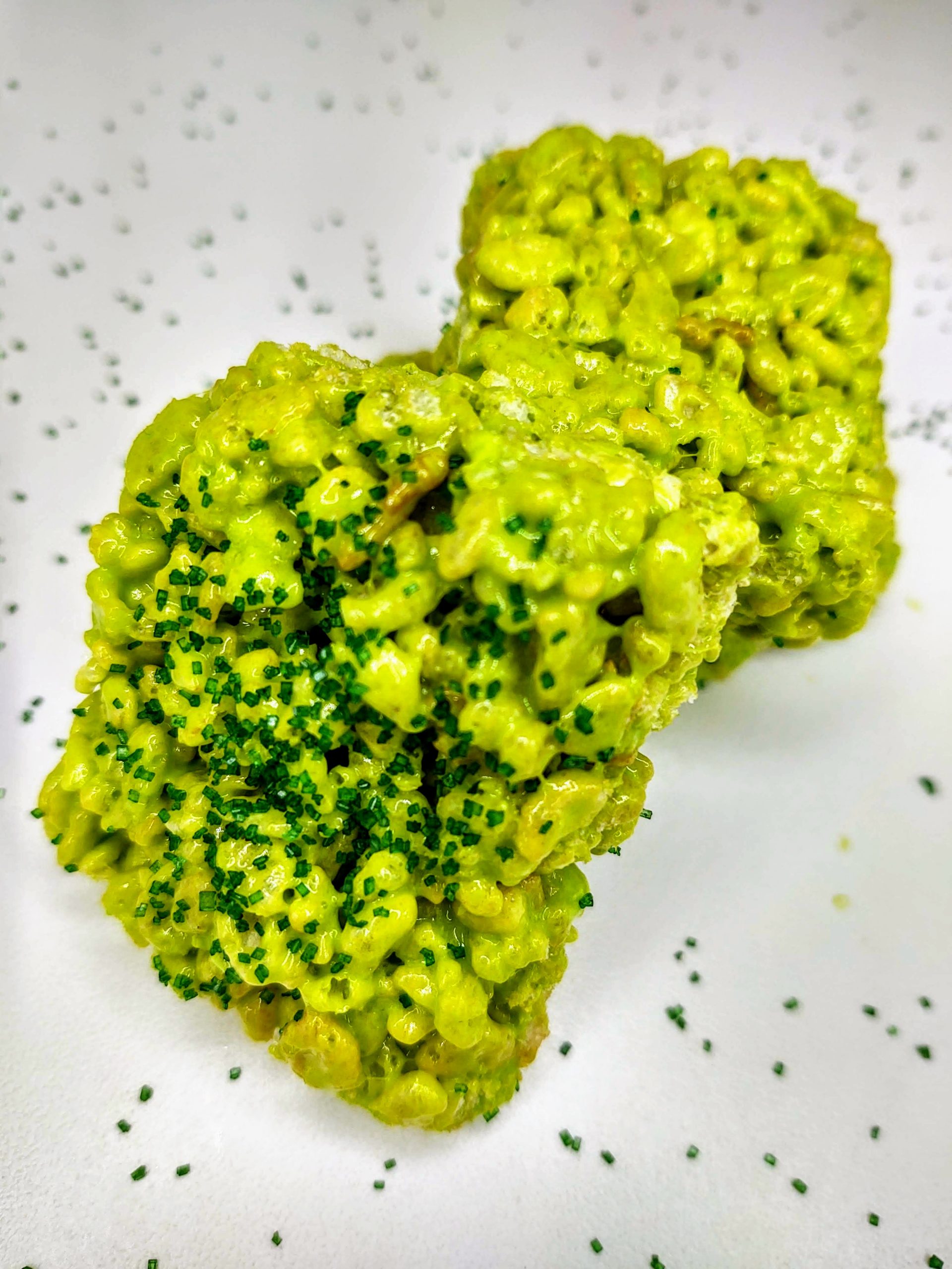 green rice krispie treats