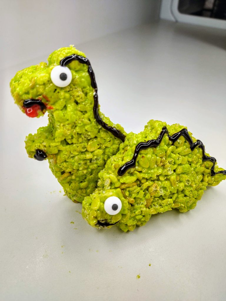 dinosaur rice krispie treats