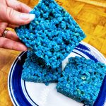 blue rice krispie treats