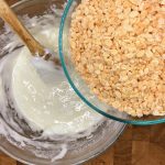 featured image for how to make marshmallow fluff rice krispie treats