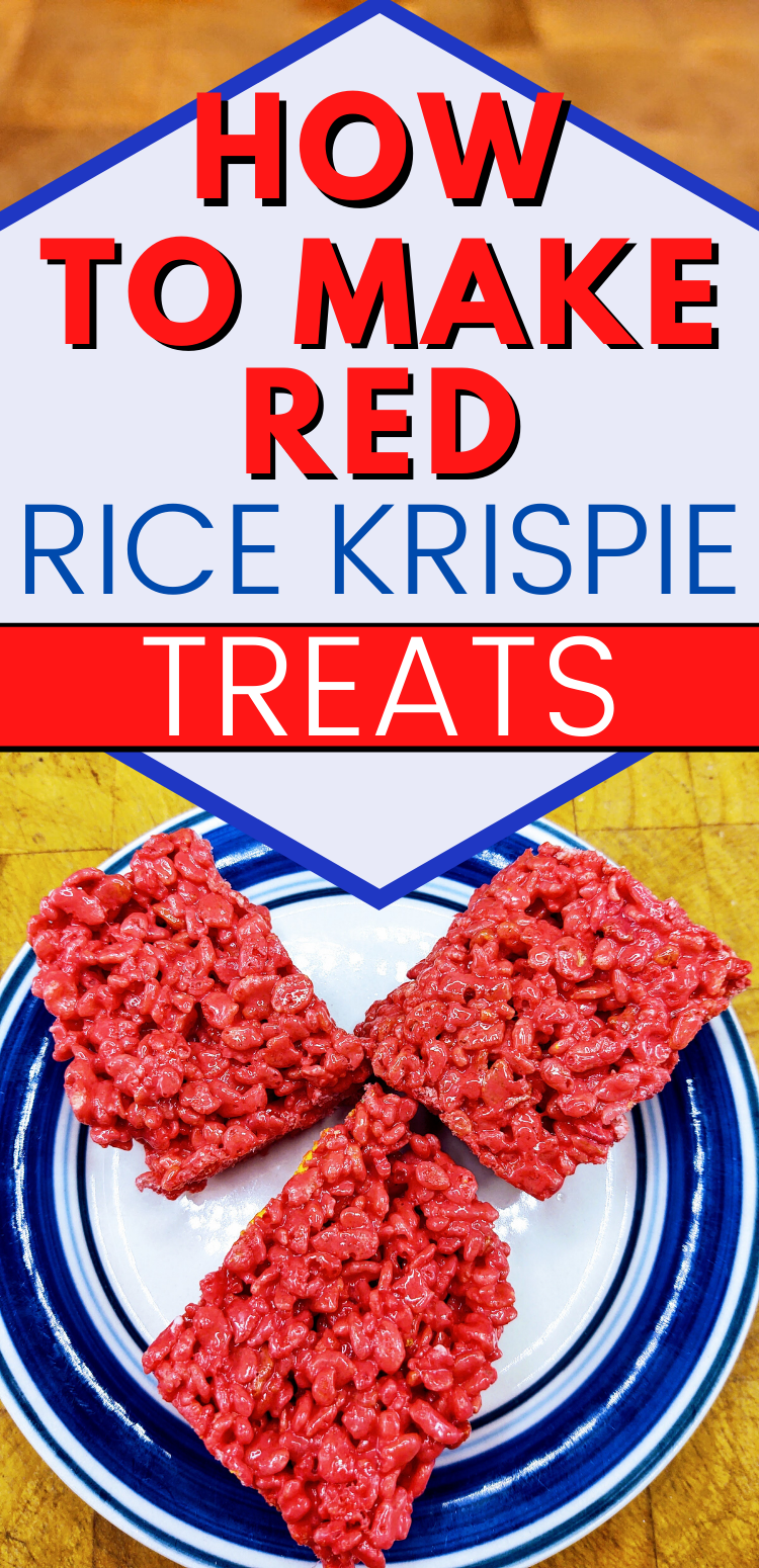 Red Rice Krispie Treats | How To Make Rice Crispy Treats