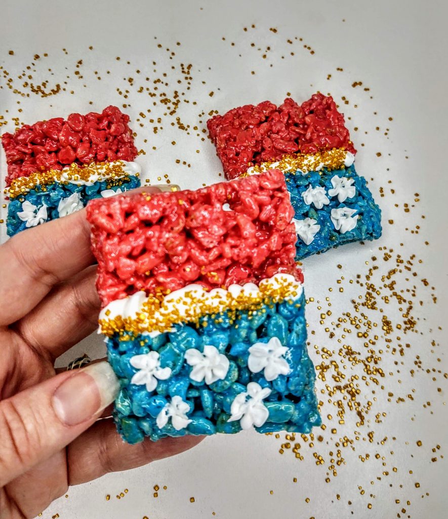 wonder woman Rice Krispie Treats