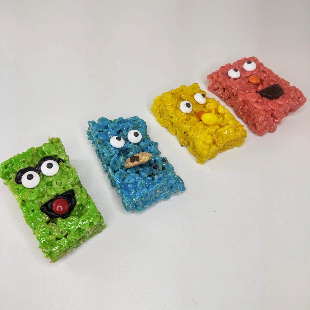 sesame street rice krispie treats