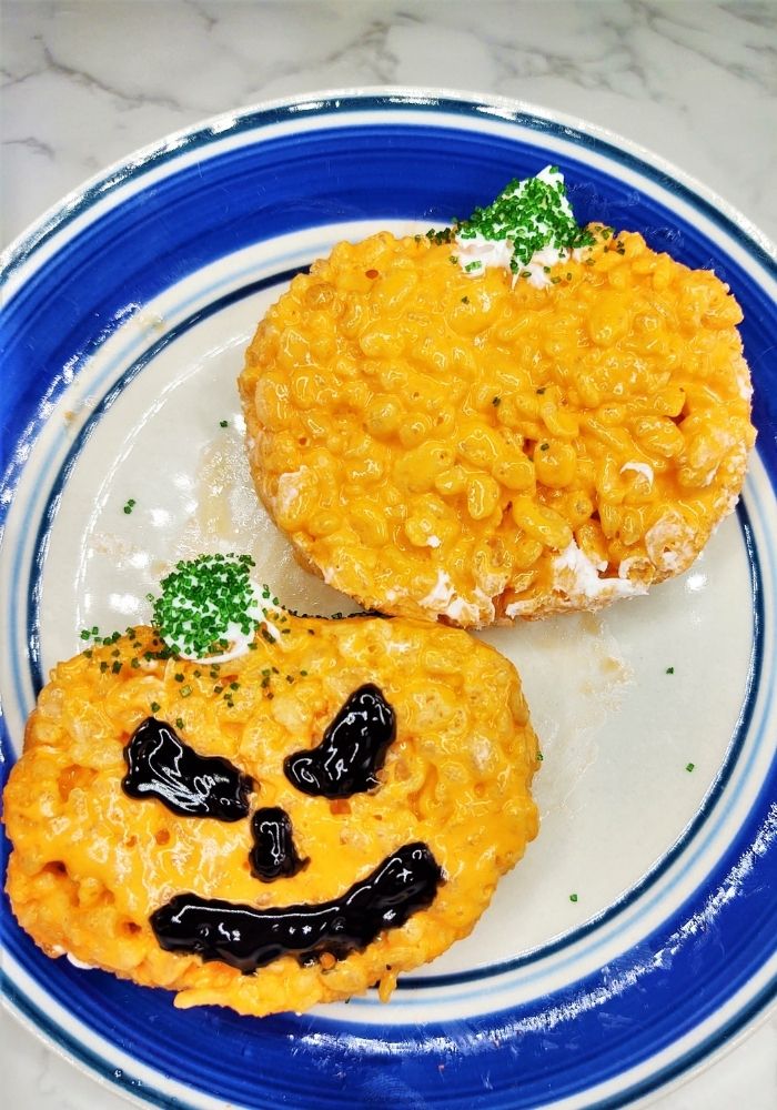 pumpkin rice krispie treats