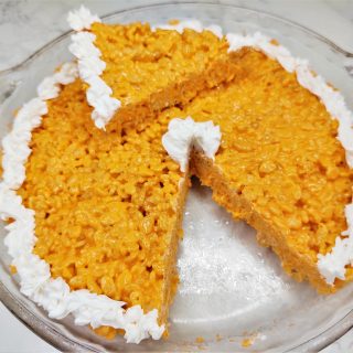 pumpkin pie rice krispie treats