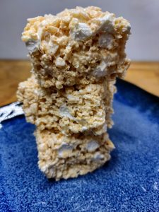 stack of homestyle rice krispie treats
