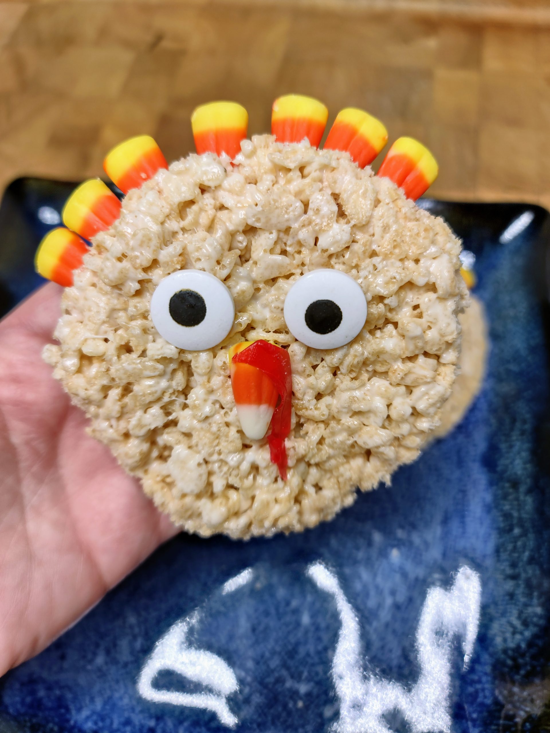 Easy Turkey Rice Krispie Treats - Sugar and Soul