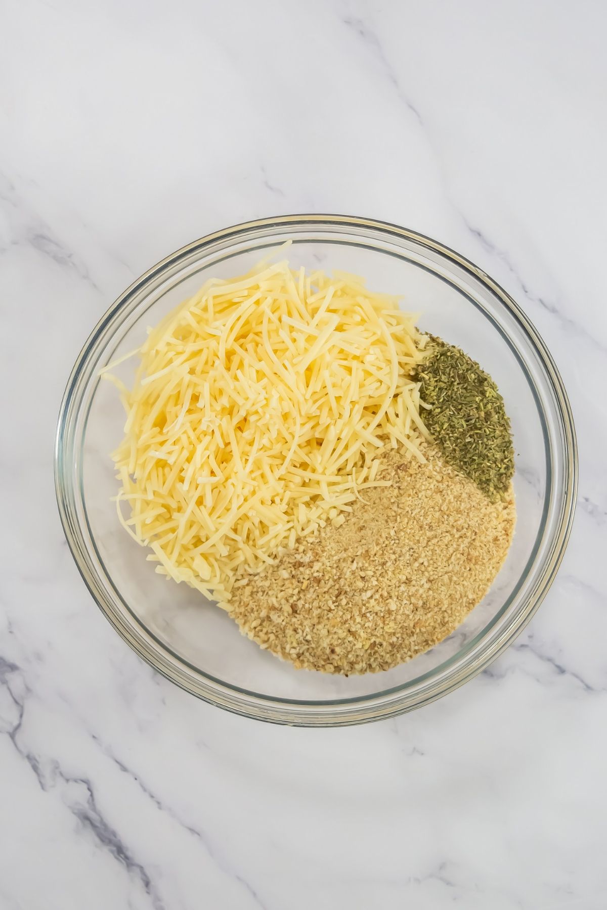 Breading mix ingredients in a bowl.