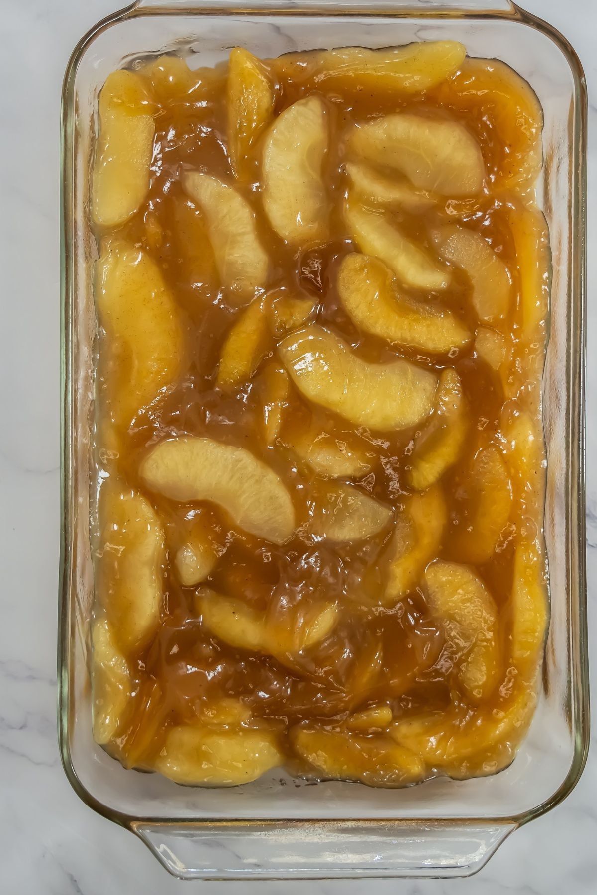 Apples in dish.