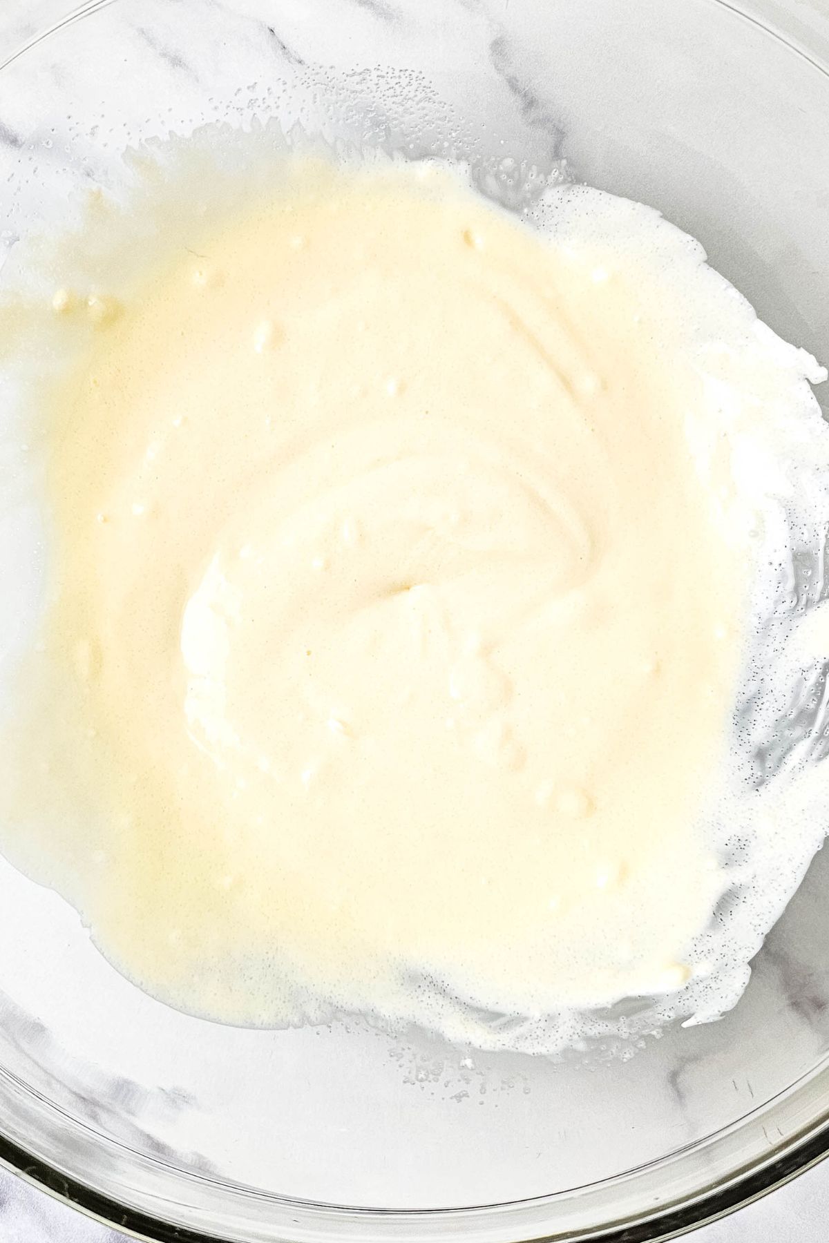 Mayonnaise in a bowl.