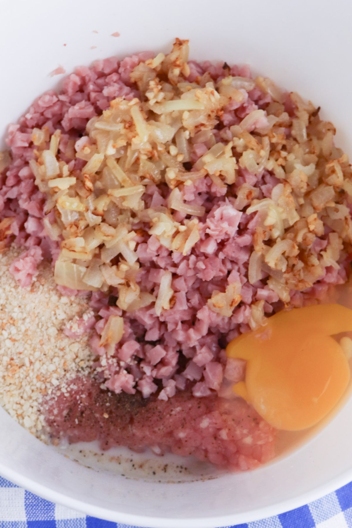 Ingredients in a mixing bowl.