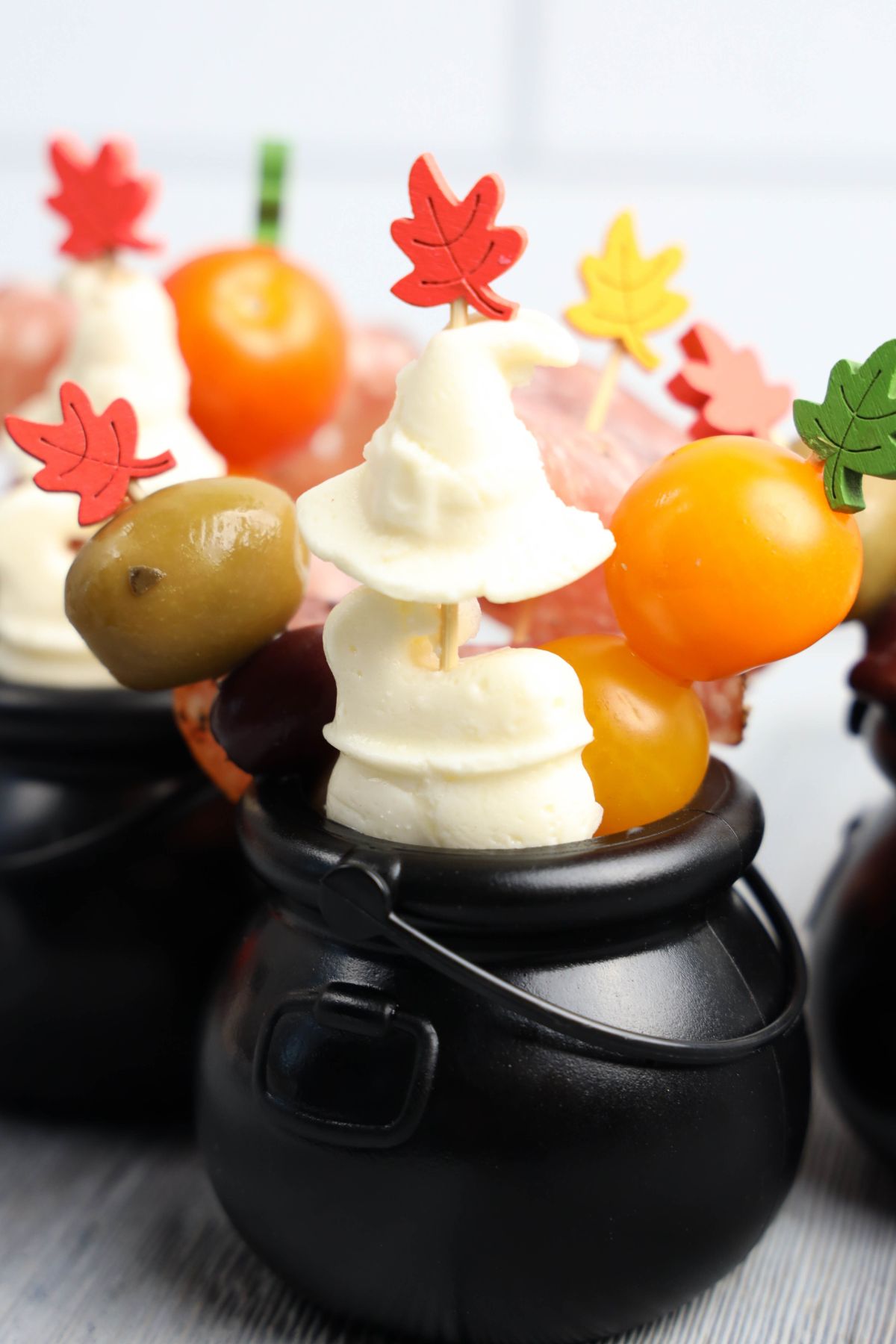 Witch charcuterie cups.