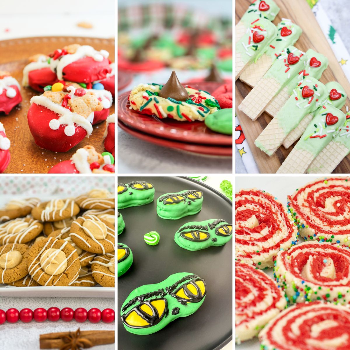 Grid of christmas cookie pictures.