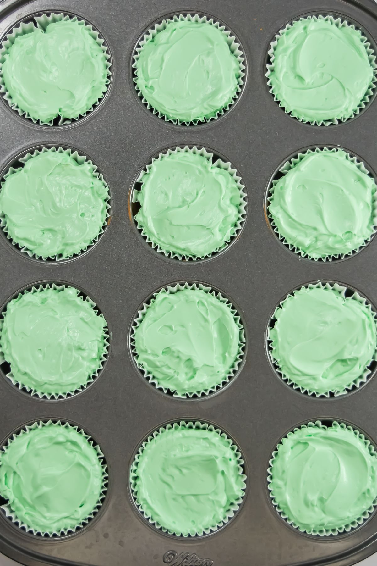 Cheesecakes in muffin tins.