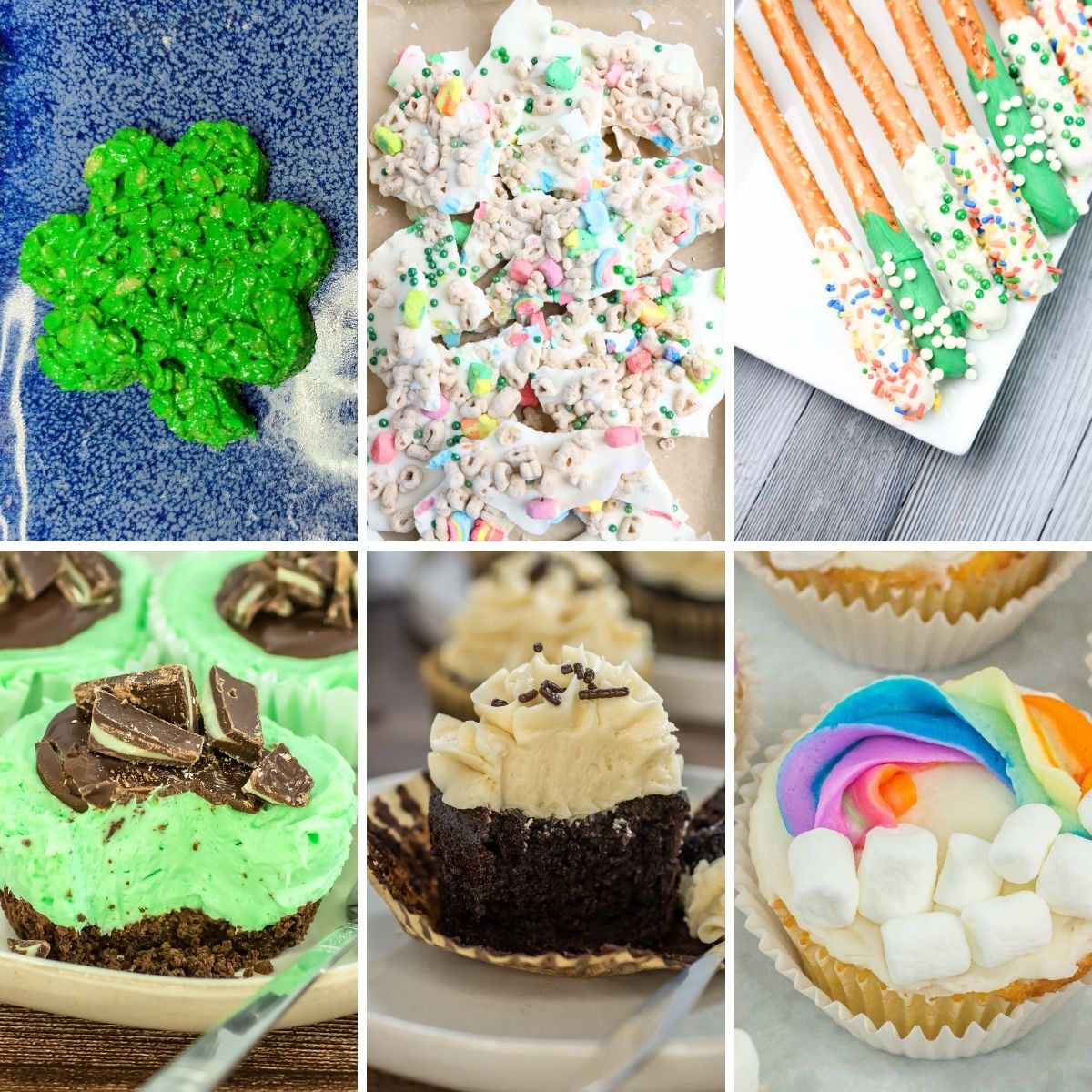 Collage of St Patricks Day Foods