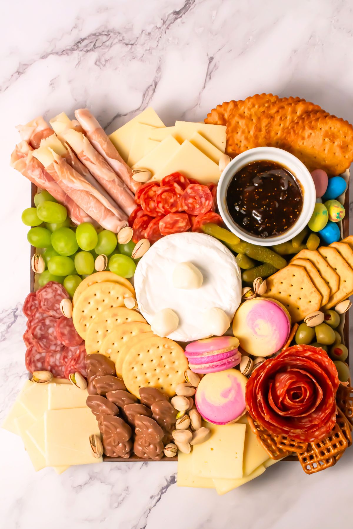 Easter charcuterie board.