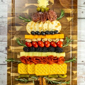 Christmas tree charcuterie board.