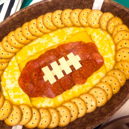 Football charcuterie board.