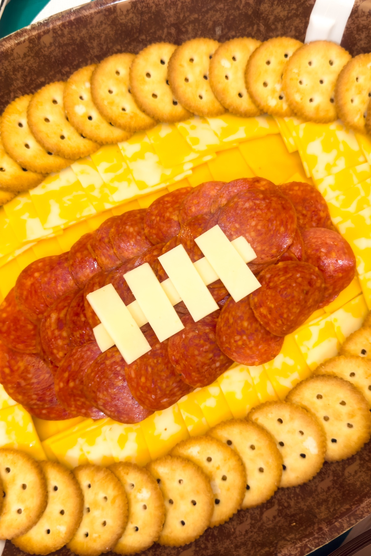 Football charcuterie board.
