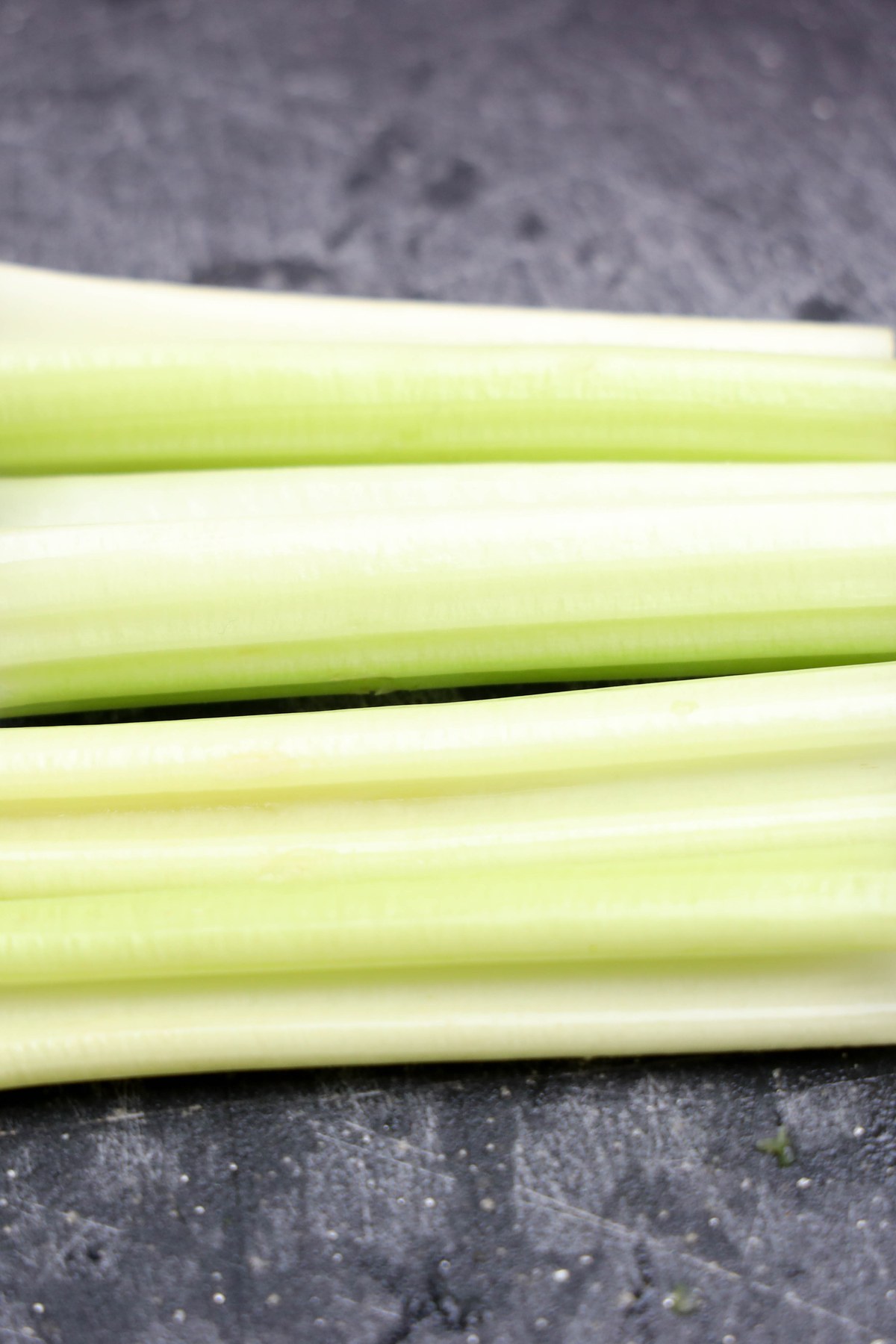 Chopped celery sticks.